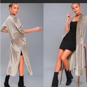 Young fabulous & broke velvet duster